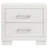 2-Drawer Rectangular Nightstand with Bar Handle Pulls