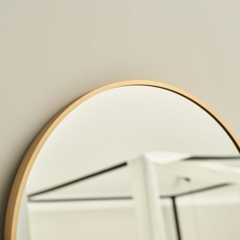 Symari Flat Floor Mirror, Gold