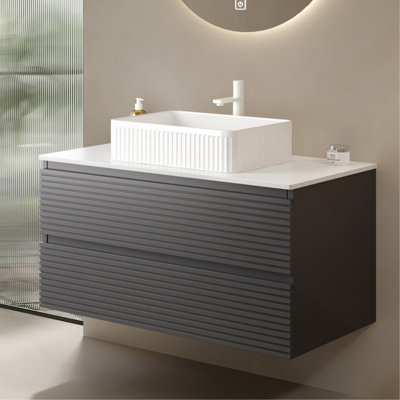 Armoire murale en contreplaqué 36 "sans lavabo