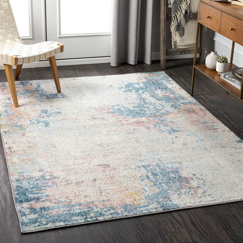 Addington Abstract Indoor Rug, Rectangle 6'7" x 9'