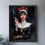 Reproduction d'art encadré noir rétro-1986099873