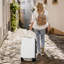 Ensemble 5 pièces de valises rigides durables avec valises extensibles, port USB et roues pivotantes pour un transport facile-131213221