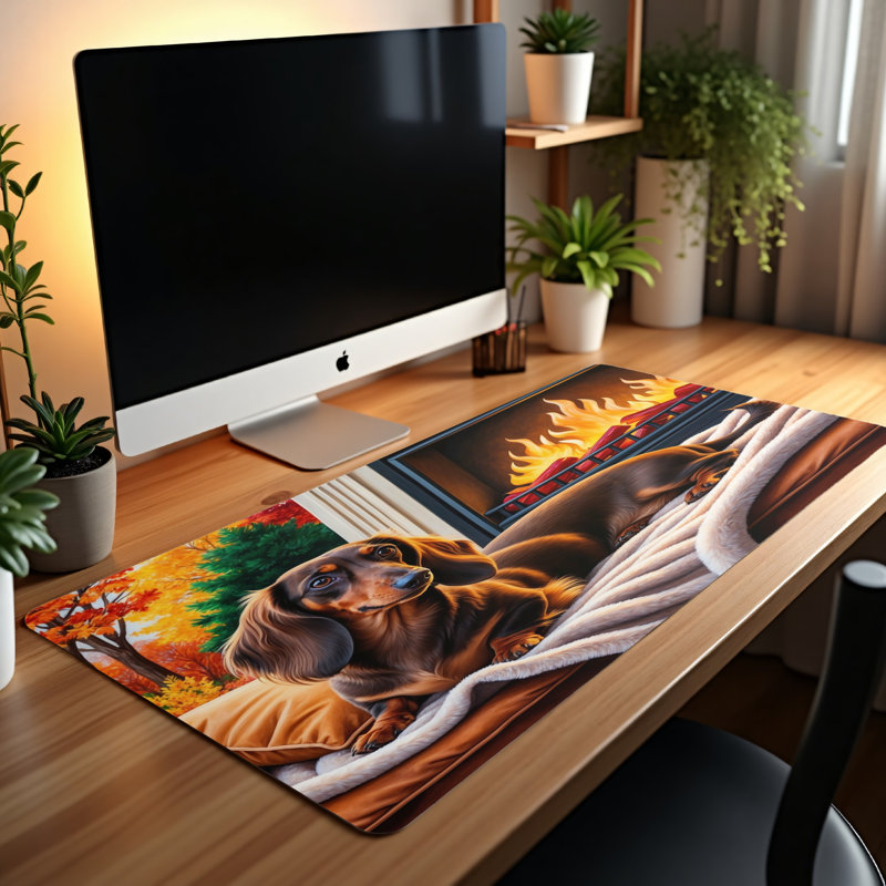 Polyester Desk Pad, 31.5x15.5