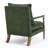Chenille Accent Chair, Spindle Accent Chair with Covered Armrests, Farmhouse Accent Chair with Turned Wood（set of 2）-694356053