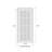 Quadro Frosted Glass Standard White Door with Installation Hardware Kit-50038702