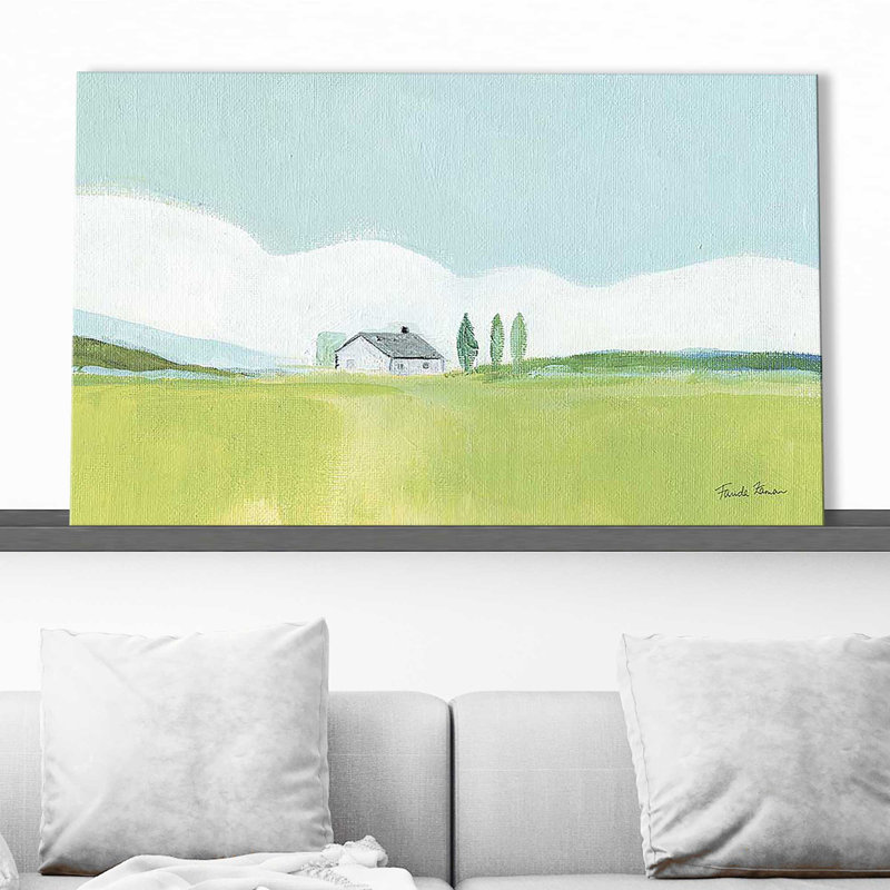 Fresh and Green - Peinture, Toile tendue, H 36 po x l 60 po x P 1,5 po