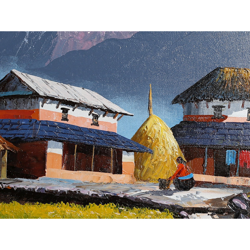 Mont Annapurna | Peinture à l'huile sur toile