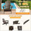 Chaise Adirondack, chaises Adirondack en plastique, chaise Adirondack en PEHD, chaises Adirondack pliantes, chaises d'extérieur avec porte-gobelet pour foyer de terrasse de jardin-1885369817