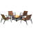 Ehab 5 Piece Multiple Wicker Seating Group