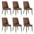 Faux Leather Upholstered Solid Back Side Chair-2058058663