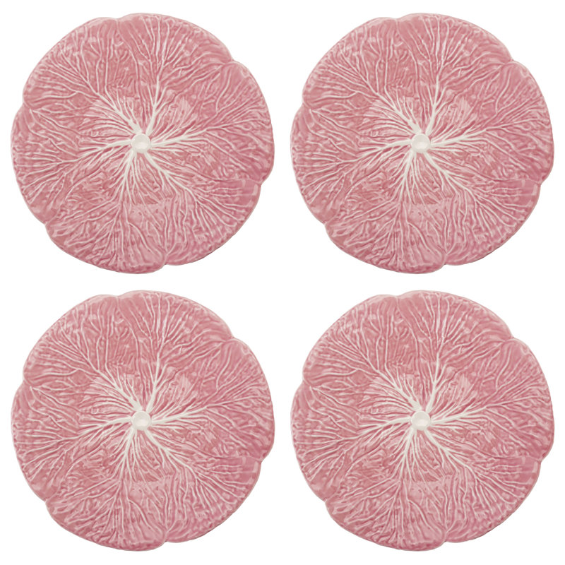Round Stoneware Cabbage Shaped Plate