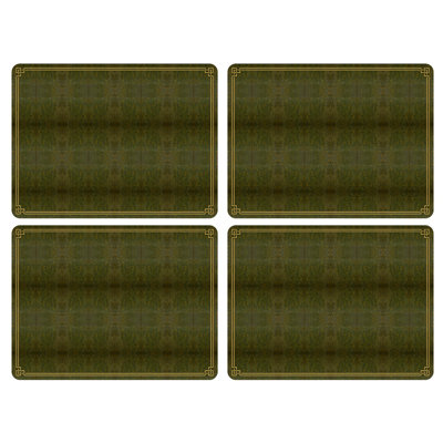 Pimpernel Shagreen Leather Placemats 15.7 X 11.7"