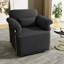 Fauteuil demi-tonneau rembourré et pivotant-41376919