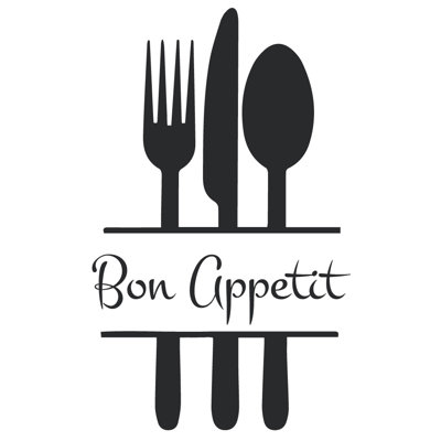 Décalcomanie murale de cuisine bon appetit