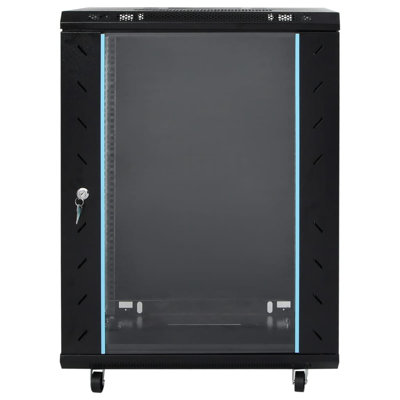 Armoire réseau Vidaxl 15U avec pieds pivotants 19 "IP20