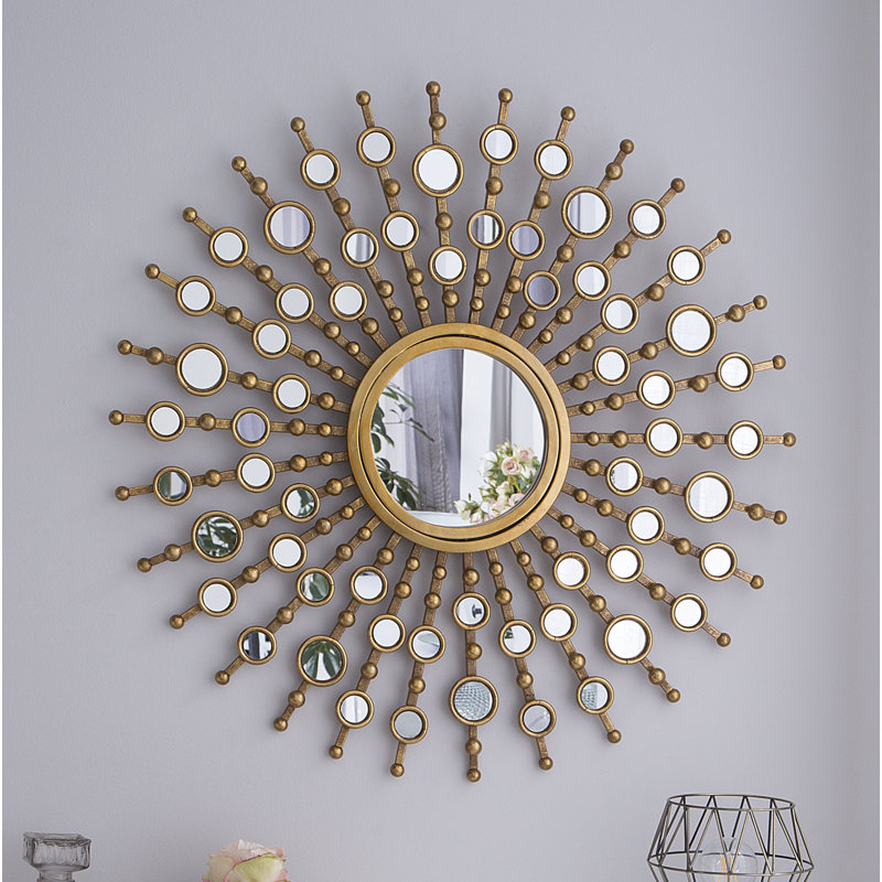 Velmanikandan Metal Flat Wall Mirror