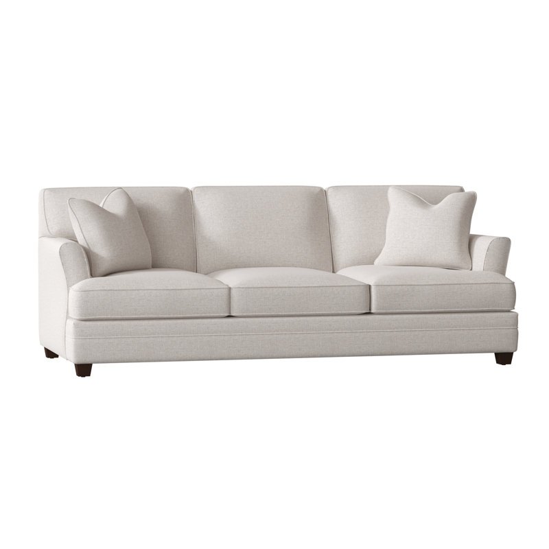 Harriss Upholstered 91'' Sofa, Drusky Ivory Sustain® Basketweave