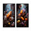 Cocoa Cosmos Galactic - ensemble de 2 reproductions d'art sur toile Cacao-373073941-373073937
