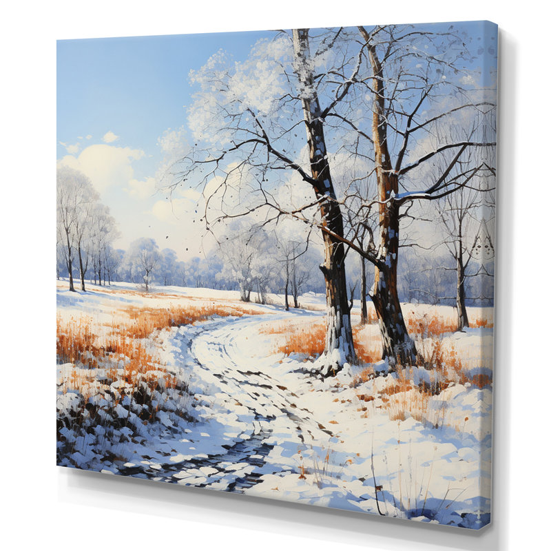 "Forest Winters Embrace Landscape II", reproduction d'art sur toile, H 30 po x l 30 po x P 1 po, Toile tendue