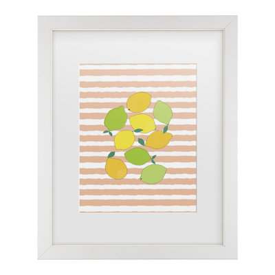 Orara Studio  Citrus Crowd Matted Framed Art