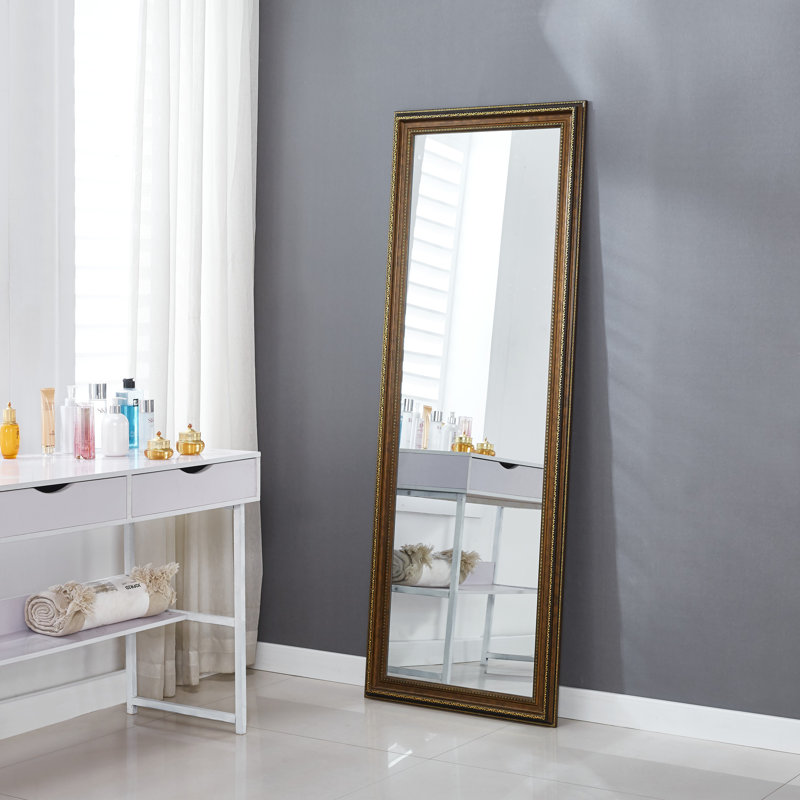 Miroir pleine grandeur vieilli en bois Livingon