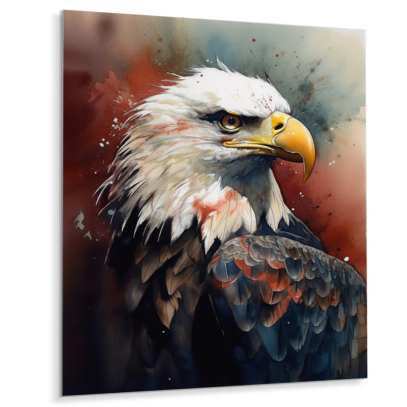 Décoration murale aigle Portrait I - animaux aigle, H 20 po x l 12 po x P 1 po