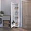 Armoire de rangement haute à 1 porte et 4 tablettes Stephan