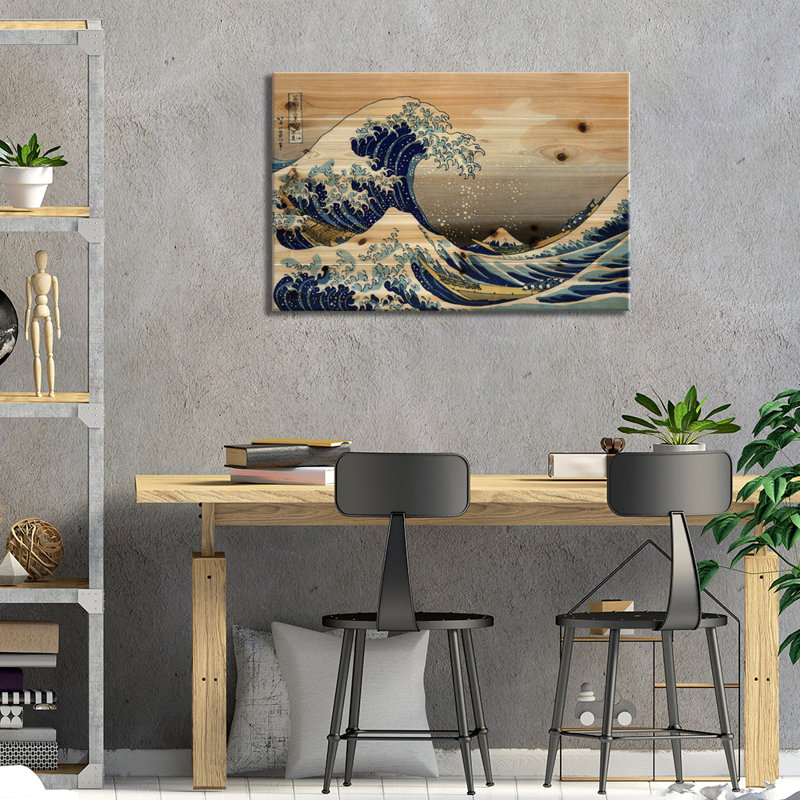 La grande vague à Kanagawa, 1829, L 40 po x H 26 po