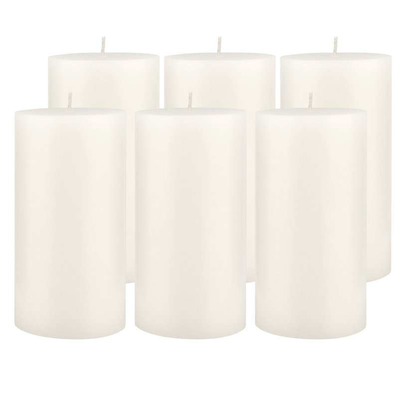 Ensemble de bougies longues 6 pièces, H 6 po x l 3 po x P 3 po