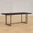 Grigg Metal Base Dining Table - Brown