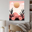 «Serene Abstract Landscape in Retro Pastel I», reproduction sur toile-841092412-841092415