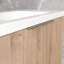 Meuble-lavabo mural de 36 pouces avec lavabo et armoire latérale, portes à fermeture en douceur, rangement spacieux, surface en mélamine imperméable-126233032