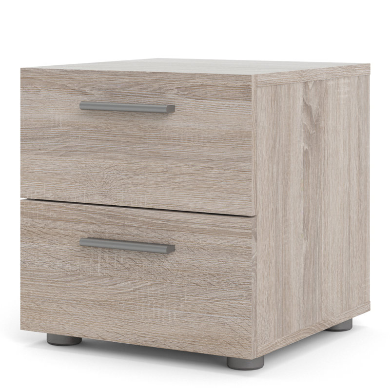 Diamone Bedside Table, Truffle Oak
