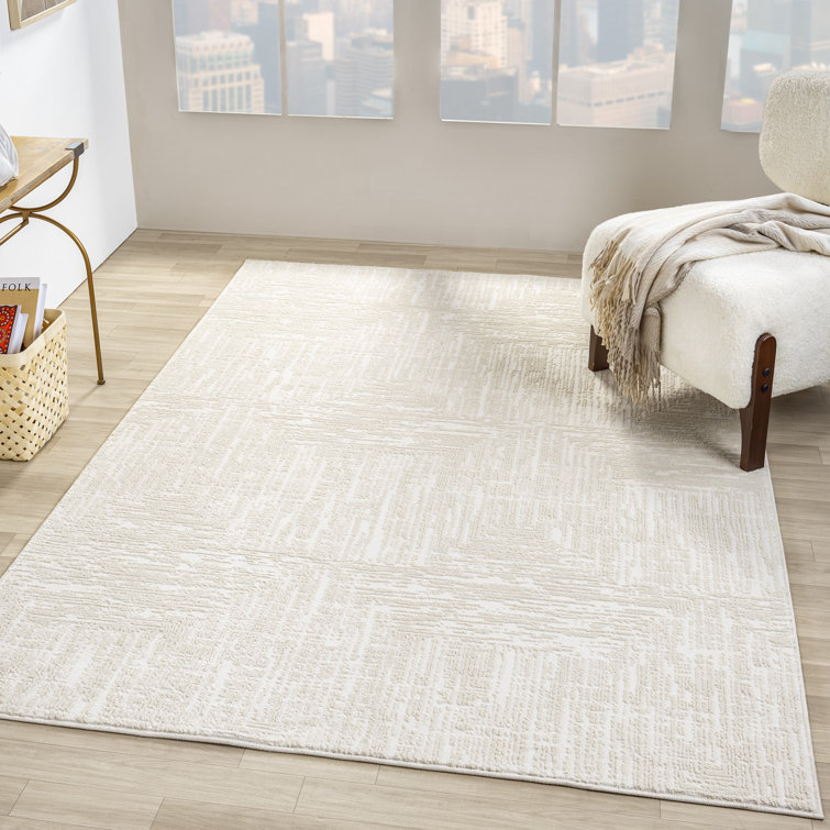 Tapis moderne texturé uni 