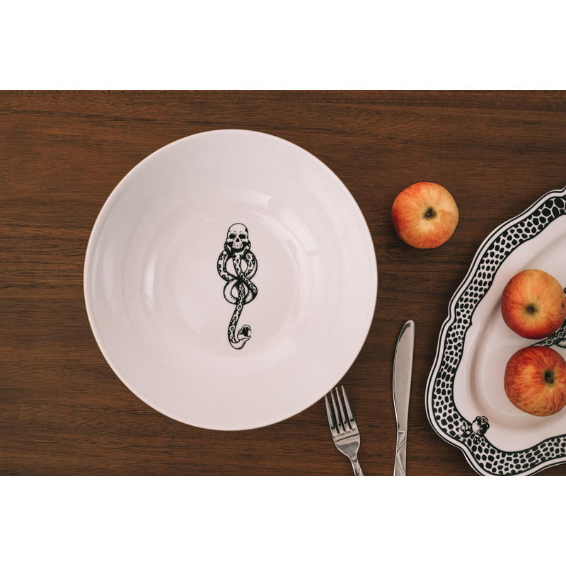 Trinx Daveda Ceramic Stainless Steel Serving Bowl