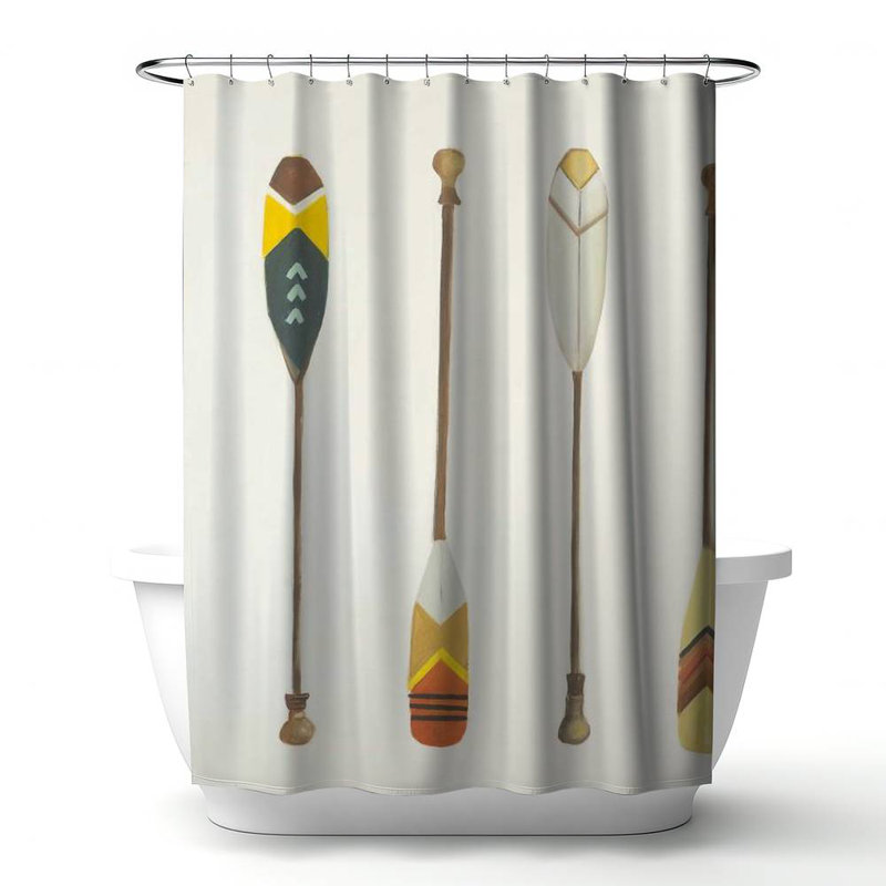 Shower Curtain SP13 – Polyester Shower Curtain, Dye Sublimation Print, 71" W × 74" L
