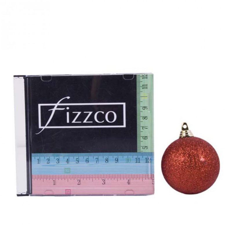 6cm Ball Ornament, Red