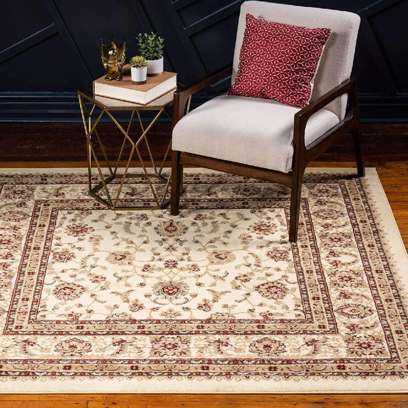 Ainslei Oriental Indoor / Outdoor Rug, Square 5' x 5'