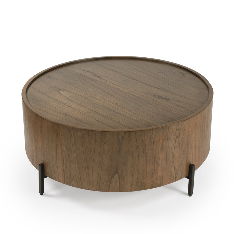 Lars Drum Coffee Table, Sandy Shore