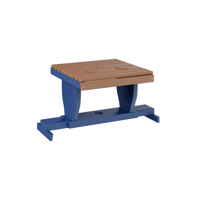 Table de canapé coulissante Berlin Gardens, Bleu pacifique, Cèdre