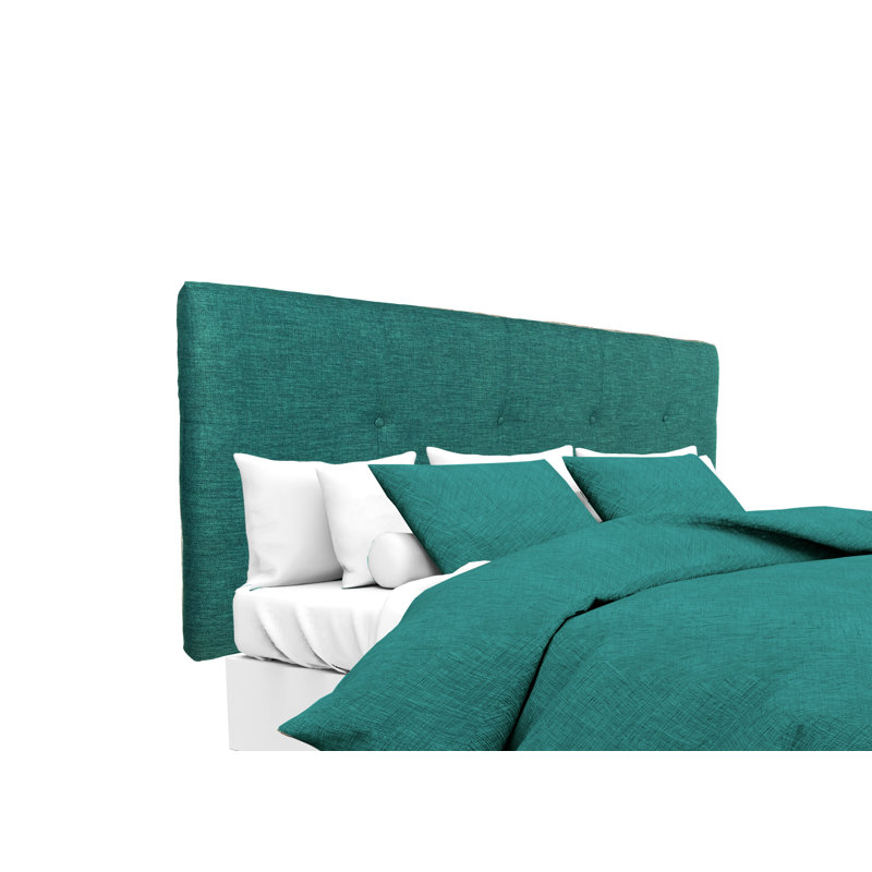 Tête de lit tapissier Kwon, Grand, Turquoise
