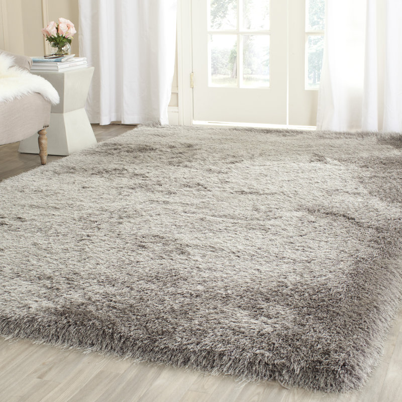 Midville Solid Colour Hand Woven Area Rug, Rectangle 122 x 183 cm