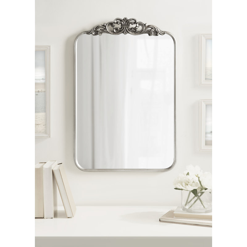 Hiciano Metal Rectangle Mirror, Silver