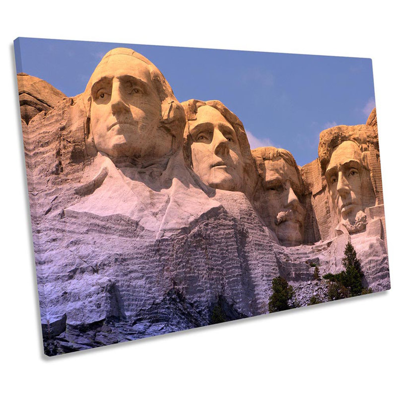 Mount Rushmore Landmark Framed - Wrapped Canvas Print, 40.6cm H x 61cm W x 2cm D