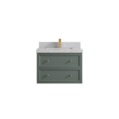 Meuble-lavabo simple flottant 30 po Roswell