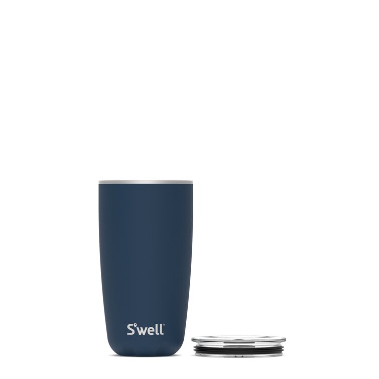 18 oz. travel tumbler with clear slide lid and straw