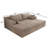 Boneless Spacious Camel Sectionals, Modular No-assembly Couch, For Modern Living Room