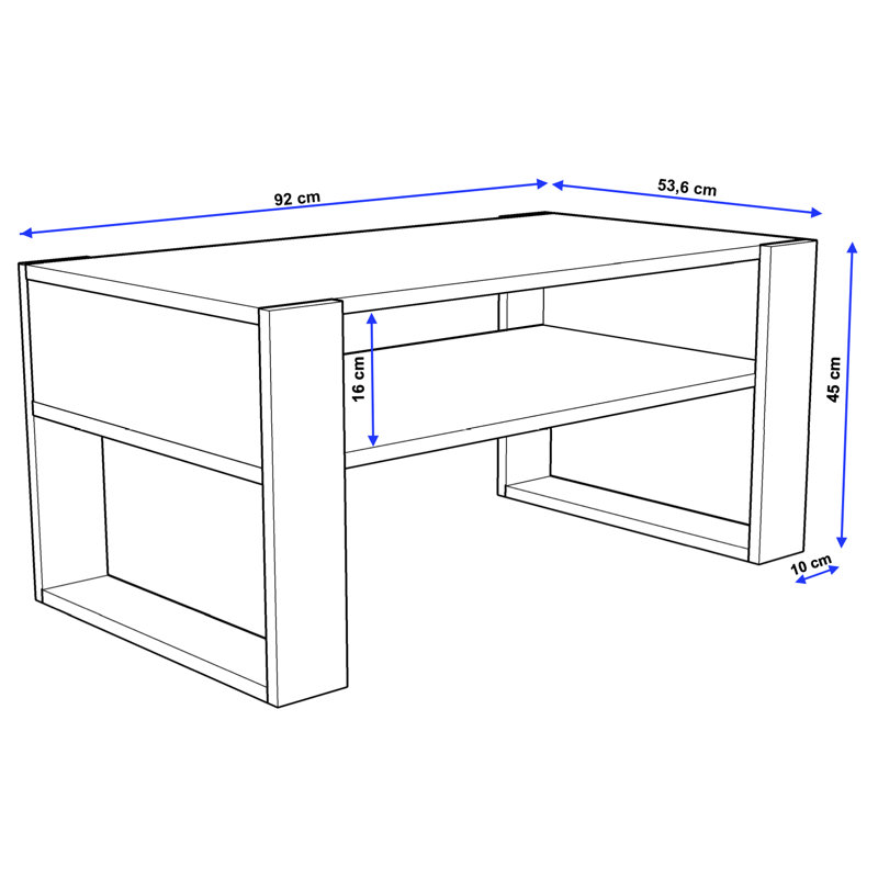 Lacefield Sled Coffee Table with Storage