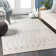 Gaven Oriental White/Gray Area Rug