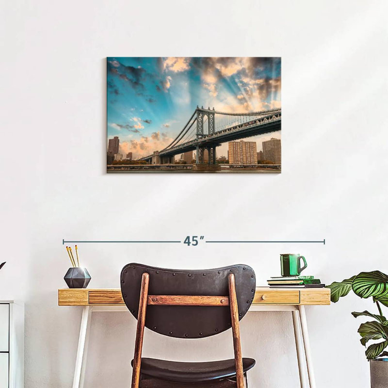 Nicci Dramatic Manhattan Bridge, 20" H x 30" W